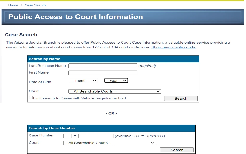 Search Arizona State Records Public Information For Free